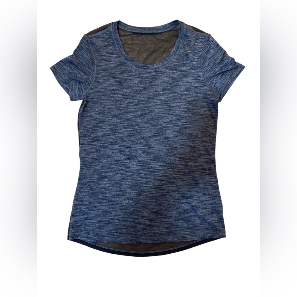 Lululemon Gray Mix & Mesh Short Sleeve Crew Neck T-Shirt Women's Size 4